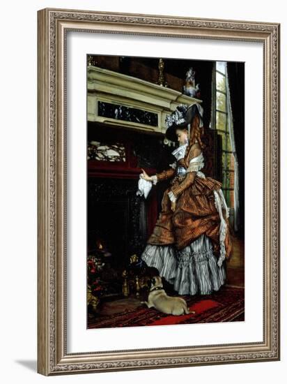 La Cheminee, 1869-James Tissot-Framed Giclee Print