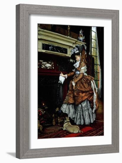 La Cheminee, 1869-James Tissot-Framed Giclee Print