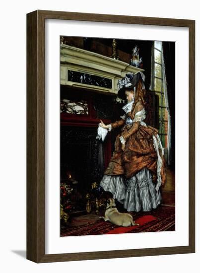 La Cheminee, 1869-James Tissot-Framed Giclee Print