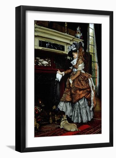 La Cheminee, 1869-James Tissot-Framed Giclee Print