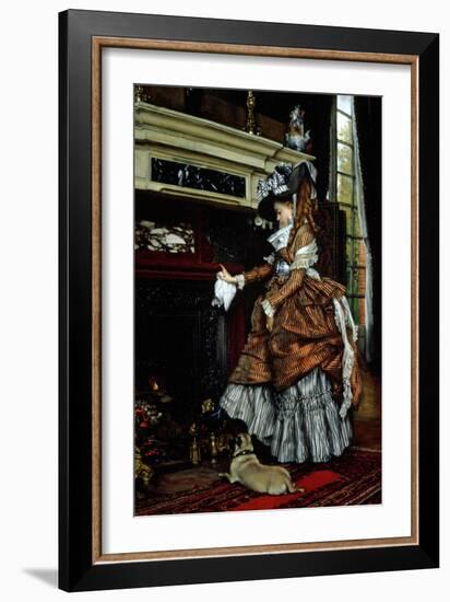 La Cheminee, 1869-James Tissot-Framed Giclee Print