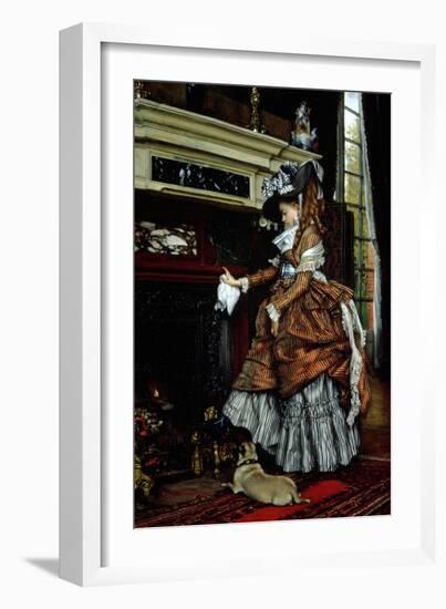 La Cheminee, 1869-James Tissot-Framed Giclee Print