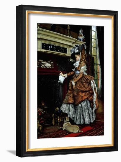 La Cheminee, 1869-James Tissot-Framed Giclee Print