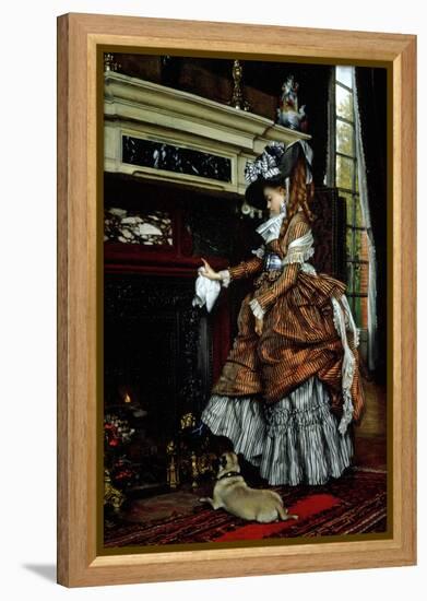 La Cheminee, 1869-James Tissot-Framed Premier Image Canvas