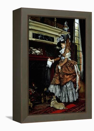 La Cheminee, 1869-James Tissot-Framed Premier Image Canvas