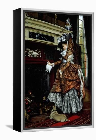 La Cheminee, 1869-James Tissot-Framed Premier Image Canvas