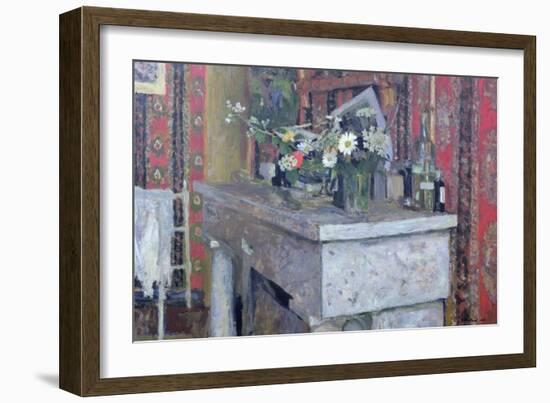 La Cheminee-Edouard Vuillard-Framed Giclee Print