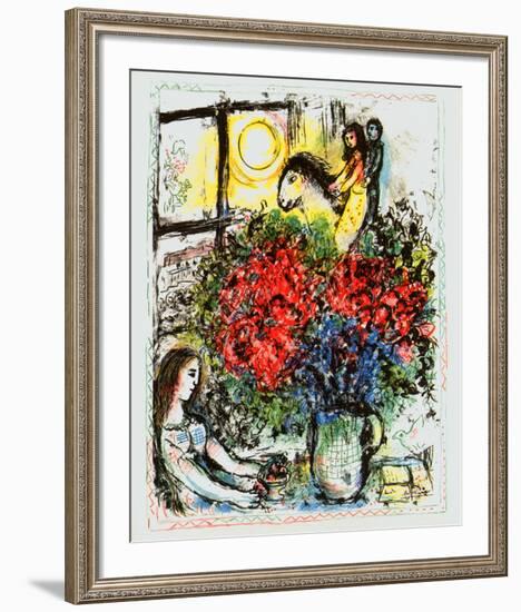 La Chevauchee-Marc Chagall-Framed Art Print