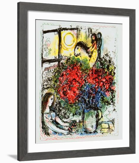 La Chevauchee-Marc Chagall-Framed Art Print
