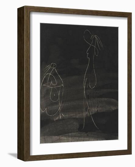 La chèvre-feuille: deux baigneuses, IIeme état-null-Framed Premium Giclee Print