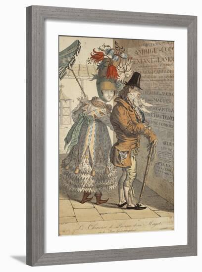 La Chinoise De Province Et Son Magot, Ou Le Bon Gout Transplante', 1813-Adrien Victor Auger-Framed Giclee Print