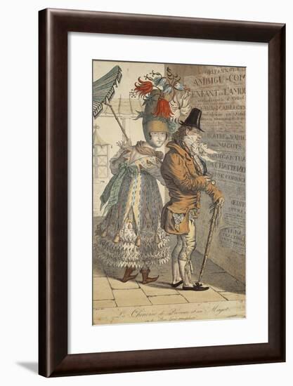 La Chinoise De Province Et Son Magot, Ou Le Bon Gout Transplante', 1813-Adrien Victor Auger-Framed Giclee Print