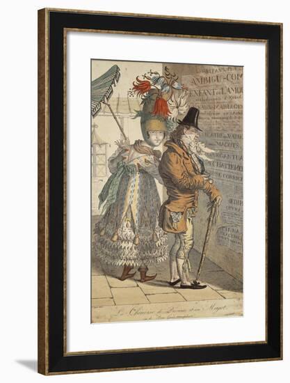 La Chinoise De Province Et Son Magot, Ou Le Bon Gout Transplante', 1813-Adrien Victor Auger-Framed Giclee Print