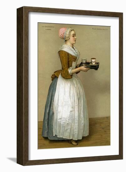 La Chocolatière - from painting by Liotard-Jean-Etienne Liotard-Framed Giclee Print