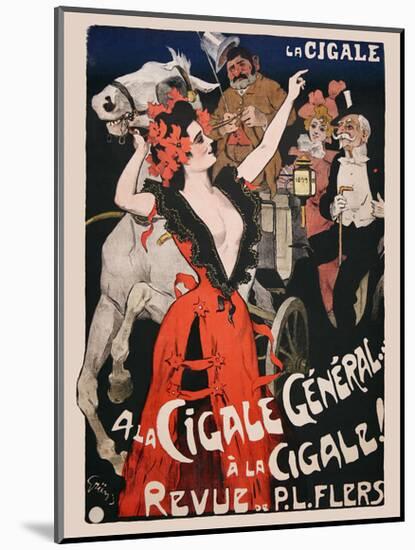 La Cigale-Vintage Posters-Mounted Giclee Print