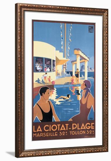 La Ciotat, Plage-Dabo-Framed Giclee Print