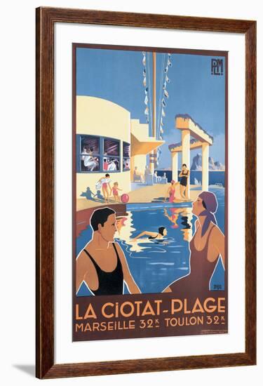 La Ciotat, Plage-Dabo-Framed Giclee Print