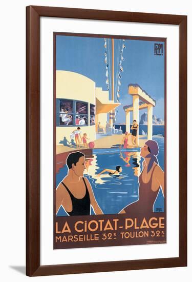 La Ciotat, Plage-Dabo-Framed Giclee Print
