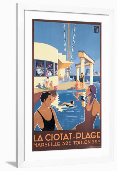 La Ciotat, Plage-Dabo-Framed Giclee Print