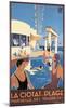 La Ciotat, Plage-Dabo-Mounted Giclee Print