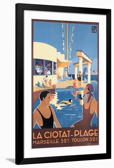 La Ciotat, Plage-Dabo-Framed Giclee Print