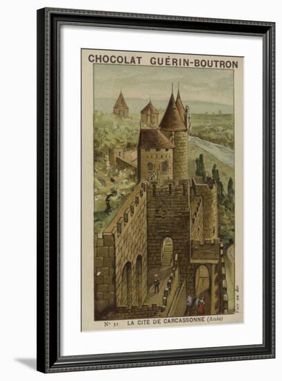 La Cite De Carcassonne, Aude-null-Framed Giclee Print