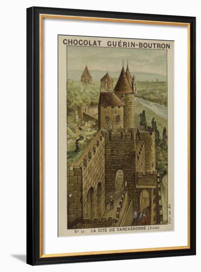 La Cite De Carcassonne, Aude-null-Framed Giclee Print