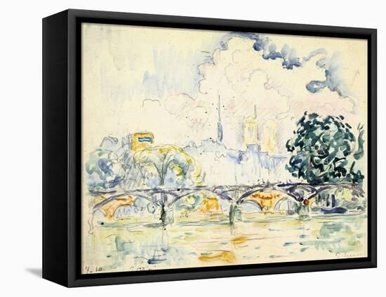 La Cité: le Pont des Arts-Paul Signac-Framed Premier Image Canvas