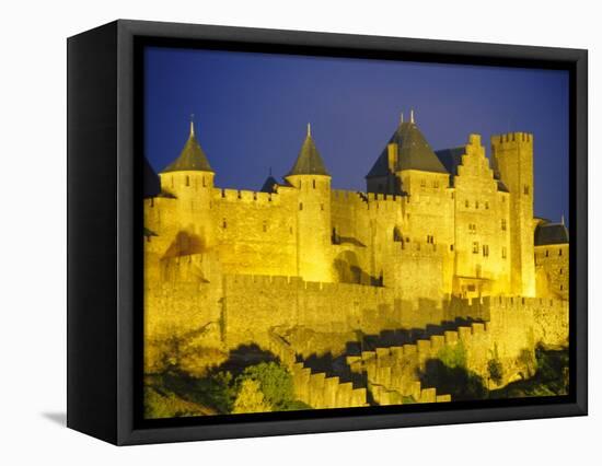 La Cite, Medieval Fortified Town, Carcassone, Aude, Languedoc-Roussillon, France-David Hughes-Framed Premier Image Canvas