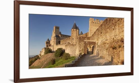 La Cite, Medieval Fortress City, Carcassonne, Languedoc-Roussillon, France-Markus Lange-Framed Premium Photographic Print