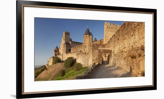 La Cite, Medieval Fortress City, Carcassonne, Languedoc-Roussillon, France-Markus Lange-Framed Premium Photographic Print