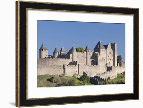 La Cite, Medieval Fortress City, Carcassonne, Languedoc-Roussillon, France-Markus Lange-Framed Photographic Print