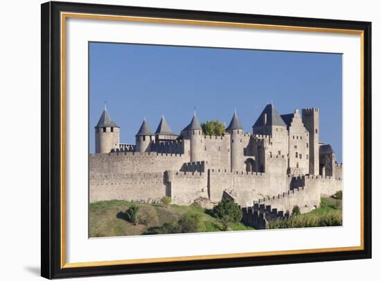 La Cite, Medieval Fortress City, Carcassonne, Languedoc-Roussillon, France-Markus Lange-Framed Photographic Print