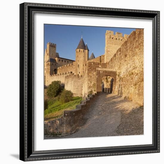 La Cite, Medieval Fortress City, Carcassonne, Languedoc-Roussillon, France-Markus Lange-Framed Photographic Print