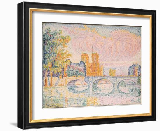 La Cité. Paris, 1934-Paul Signac-Framed Giclee Print