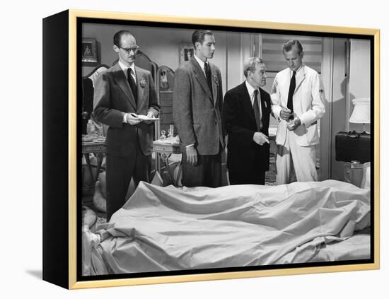 La cite sans voiles THE NAKED CITY by Jules Dassin with David Opatoshu, Don Taylor, Barry Fitzgeral-null-Framed Stretched Canvas