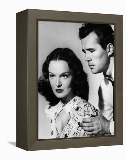 La cite sans voiles THE NAKED CITY by JulesDassin with Dorothy Hart and Howard Duff, 1948 (b/w phot-null-Framed Stretched Canvas