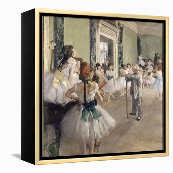La classe de danse-Edgar Degas-Framed Premier Image Canvas