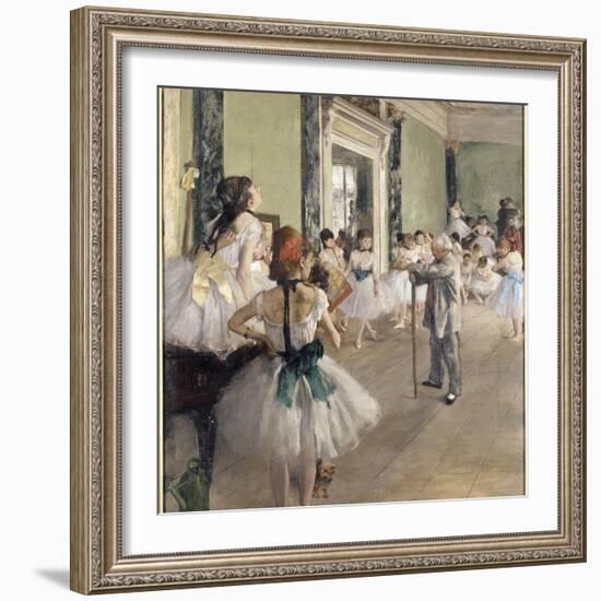 La classe de danse-Edgar Degas-Framed Giclee Print