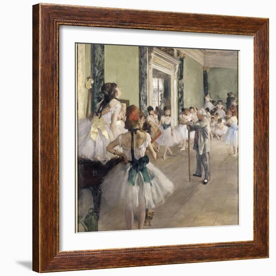 La classe de danse-Edgar Degas-Framed Giclee Print