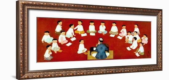 La classe-Mai-thu-Framed Art Print