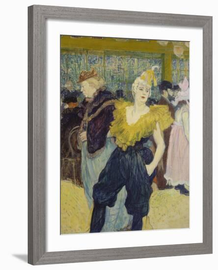 La Clownesse, 1895-Henri de Toulouse-Lautrec-Framed Giclee Print