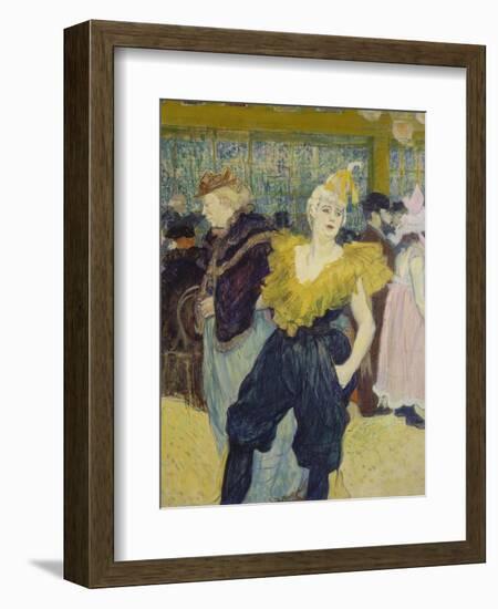 La Clownesse, 1895-Henri de Toulouse-Lautrec-Framed Giclee Print