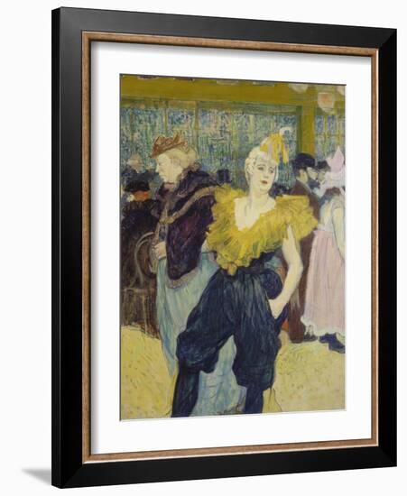 La Clownesse, 1895-Henri de Toulouse-Lautrec-Framed Giclee Print