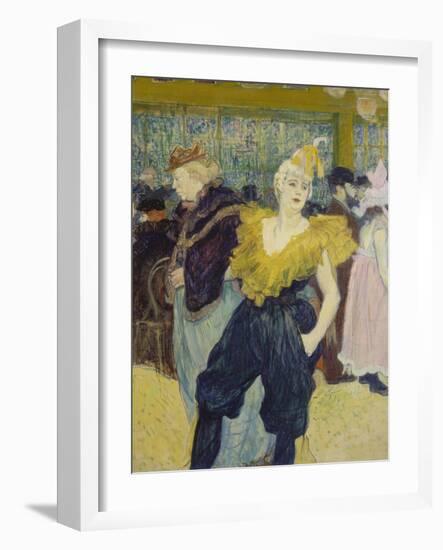 La Clownesse, 1895-Henri de Toulouse-Lautrec-Framed Giclee Print