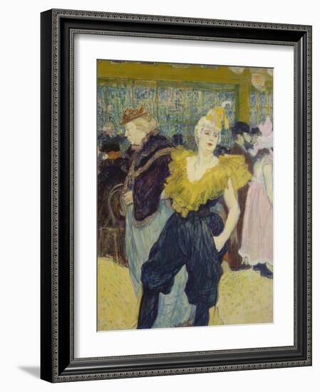 La Clownesse, 1895-Henri de Toulouse-Lautrec-Framed Giclee Print