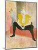La Clownesse Assise(Mademoiselle Cha-U-Ka-O)  1896-Henri de Toulouse-Lautrec-Mounted Art Print