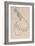 La Clownesse, Sketch of Jane Avril-Henri de Toulouse-Lautrec-Framed Giclee Print