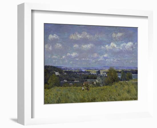 La Combe De La Seine a Saint-Cloud.1876-Alfred Sisley-Framed Giclee Print