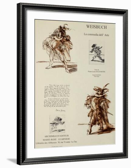 La Comedia dell' Arte-Claude Weisbuch-Framed Collectable Print